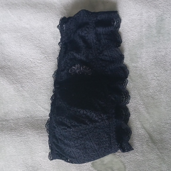 NWOT Auden Black Lace Strapless Bra Bandeaus Size Small - Picture 6 of 8